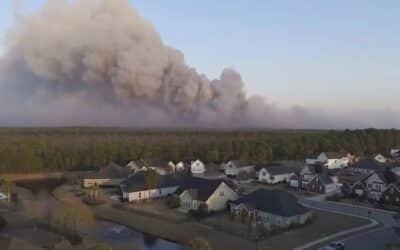 Ordered evacuations such as 175 forest fires throughout the South and North Carolina