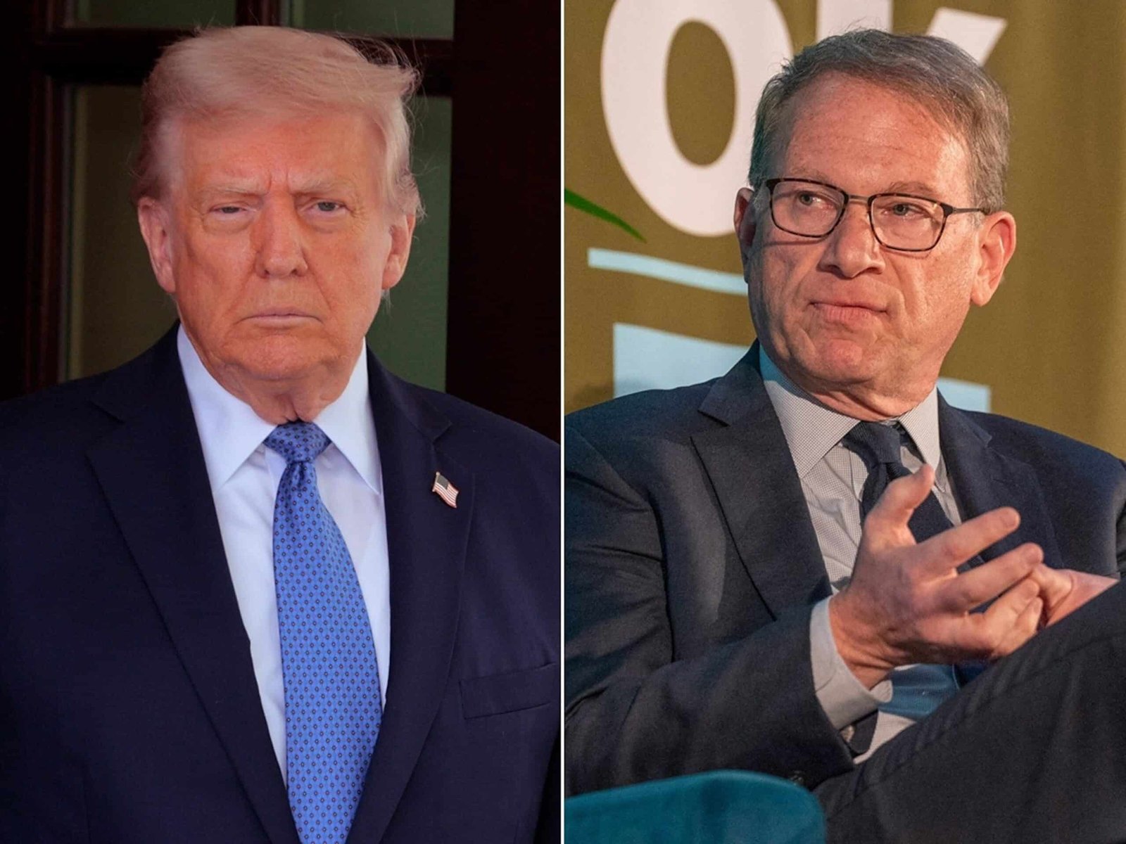 Photo: President Donald Trump awaits the arrival of the store of the Prime Minister of Norway, Jonas Gahr to the White House, on April 24, 2025. The chief editor of the Atlantic Jeffrey Goldberg attends the New Orleans book festival, on March 27, 2025, in New Orleans.