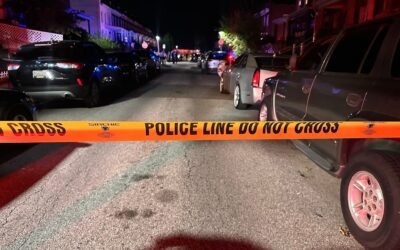 Photo: Police in Baltimore said he responded to a "mass shooting" In a neighborhood in the northwestern part of the city on Saturday night.
