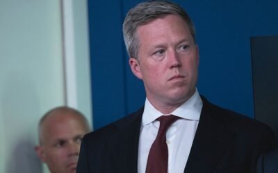 PHOTO: US President Donald Trump holds a press conference on August 11, 2025