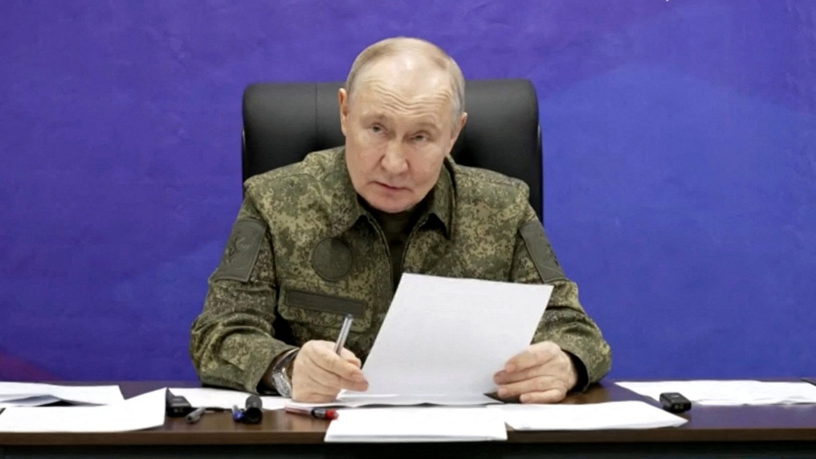 Putin says Russia has taken control of two Ukrainian cities. Ukraine denies the accusations